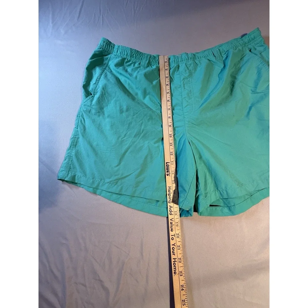 Columbia Men's PFG Teal Water/Swim Shorts Pockets Drawstring Size XL